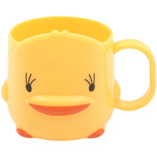 加厚水杯儿童卡通漱口杯小鸭可爱刷牙杯子小黄鸭洗漱杯儿童刷牙杯
