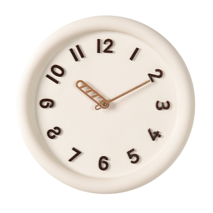 法式奶油客厅挂钟2025新款创意挂墙高端时钟挂表高级感免打孔钟表