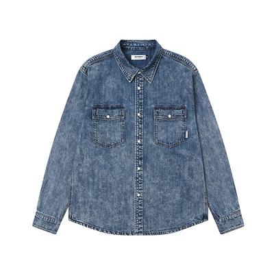 JOYRICH复古质感牛仔长袖衬衫