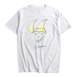 手绘漫威英雄自画像 旺达幻视复仇者联盟抖森洛基周边短袖t恤纯棉