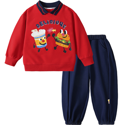 MQDmini男童春秋卫衣卫裤套装