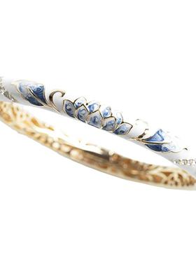 复古国风女铜掐丝珐琅景泰蓝送礼