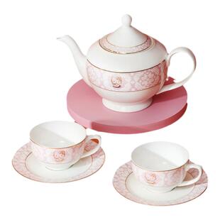 古杰士KT凯蒂猫轻奢下午茶骨瓷咖啡杯碟高档家用茶具套装新年送礼