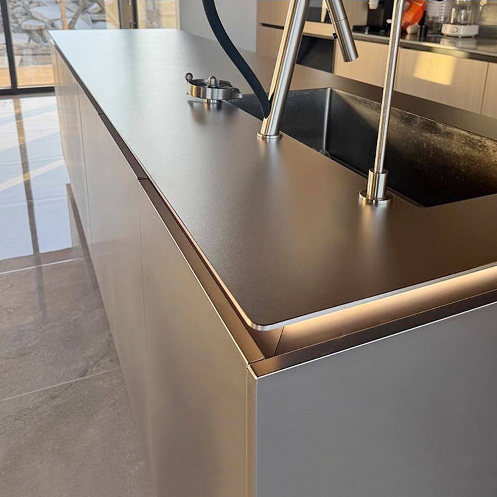 304不锈钢橱柜实心台面耐磨耐刮防霉防潮夹层工厂批发水槽厨柜,家装主材,商用厨房操作台/工作台,淘宝优惠券,粉丝福利购,淘宝优惠卷