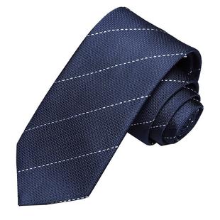 【桑蚕丝】金利来男意大利进口桑蚕丝百搭条纹商务正装领带礼盒男