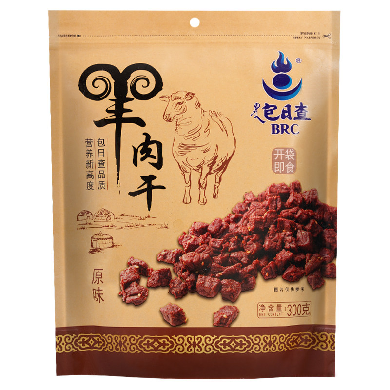 包日查羊肉干开袋即食草原羊肉