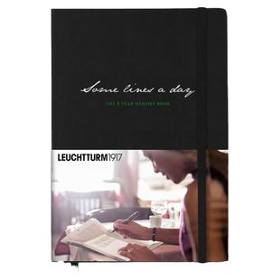 德国灯塔 leuchtturm1917五年笔记本时光回忆5年记忆本日程本子Some Lines A Day日记本礼品文具手帐A5可刻字