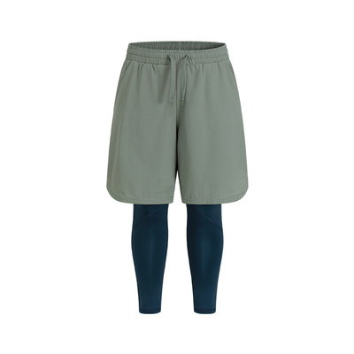 MINIATURE弹力透气假两件长裤