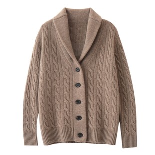 秋冬季100纯山羊绒衫男三股线加厚针织羊毛青果领毛衣