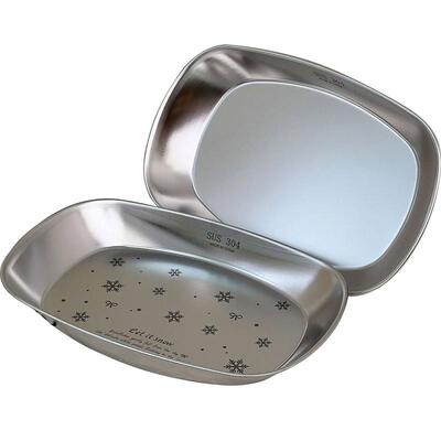 WOOTii304不锈钢方盘备菜盘餐盘