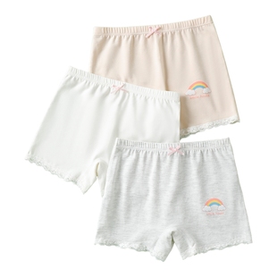 笑乐屋儿童内裤纯棉a类抗菌内裤女童内裤卡通印花小女孩平角内裤