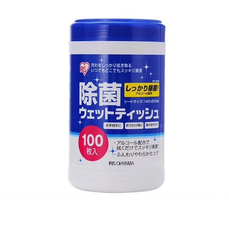 爱丽思【3桶装】日本爱丽丝家用除菌杀菌消毒擦手擦鞋酒精桶湿巾
