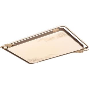 欧普LED吸顶灯具轻中古风客厅卧室灯新中式国风宋式美学山岚TC