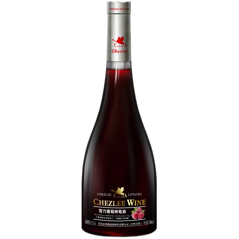 雪力果酒女士低度甜酒500ml树莓葡萄果酒少女微醺猕猴桃雪梨果酒