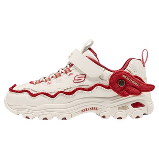 Skechers斯凯奇飞马鞋26新年限定男女童老爹鞋红色运动鞋 319104L