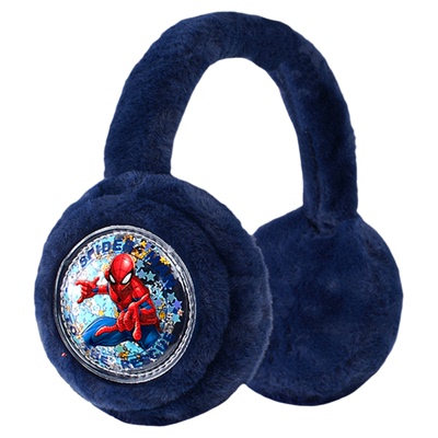 迪士尼冬蜘蛛侠耳罩男童儿童加厚保暖护耳加绒防寒男孩可折叠耳套