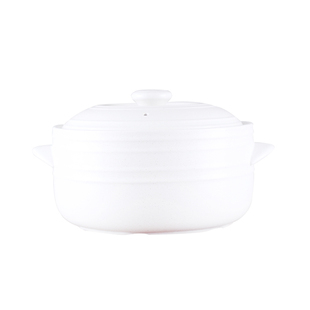 2L日式陶瓷浅汤锅 明火耐高温锂辉石砂锅熬粥煮丸子汤煲仔饭锅