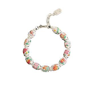 足银999十二花神民族风手链女2025年轻奢高级感小众百搭手环饰品