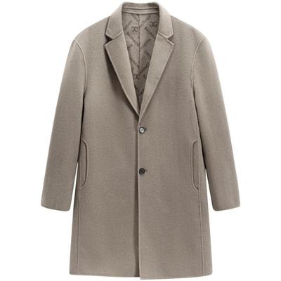 GXG男装多色提花全羊毛长大衣 23年冬季品GEX12627104