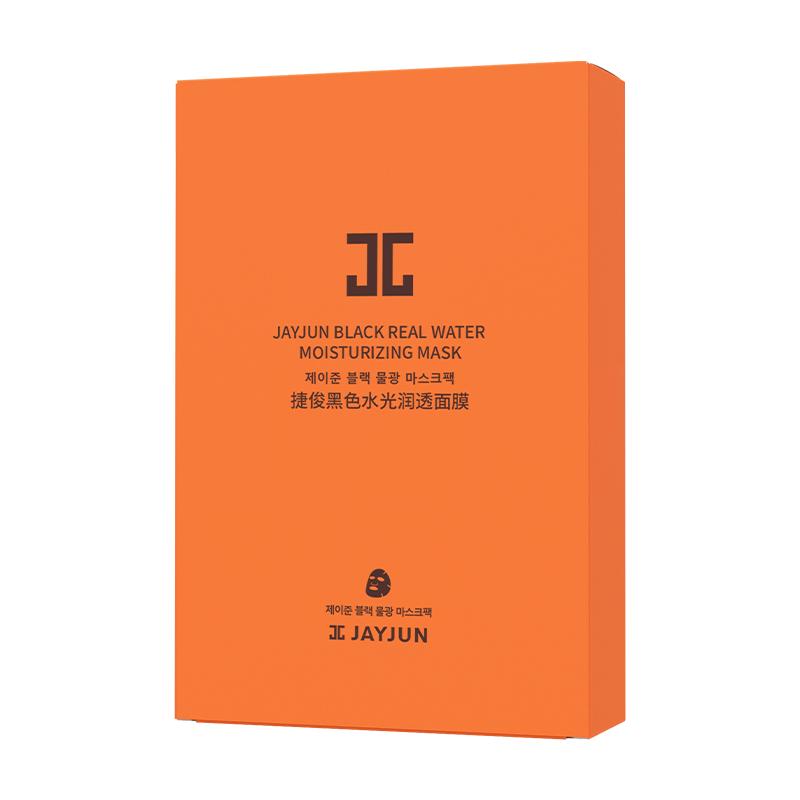 【官方】jayjun捷俊黑色水光润透面膜 保湿补水提亮韩国贴片面膜