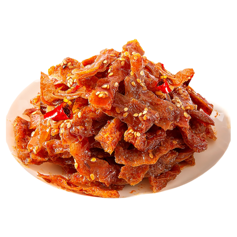 湖南长沙特产魔芋干特产麻辣素毛面筋制品