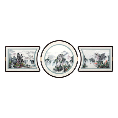 客厅高端刺绣装饰画苏绣山水画