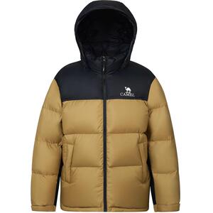 骆驼火山羽绒服男女2024新款连帽宽松加厚面包服短款时尚休闲外套