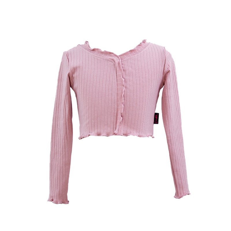舞蹈服儿童女秋冬毛衣外套芭蕾舞体服体操练功服外搭针织长袖上衣