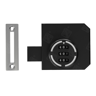 双门玻璃柜门密码锁免打孔