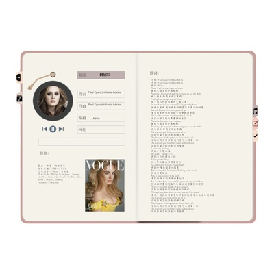 goodnotes空白歌词本notability谱笔记模板ipad歌手音乐电子手账