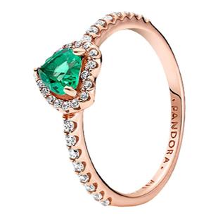 Pandora潘多拉闪耀欢腾之心戒指粉色爱心设计礼物