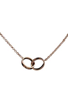 中古「95新」Cartier(卡地亚)LOVE双环项链750玫瑰金44cmB7212300
