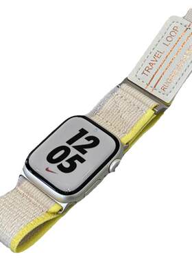 适用iWatch升级皮标野径回环表带
