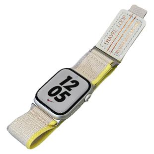 适用iwatch9野径回环表带S10皮标新款Ultra运动户外表带苹果手表S11applewatch8/7/se透气魔术贴帆布户外男女