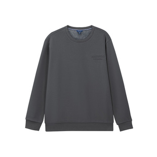 NAUTICA/诺帝卡男装秋冬款银狐绒柔软保暖休闲印花卫衣KO4402