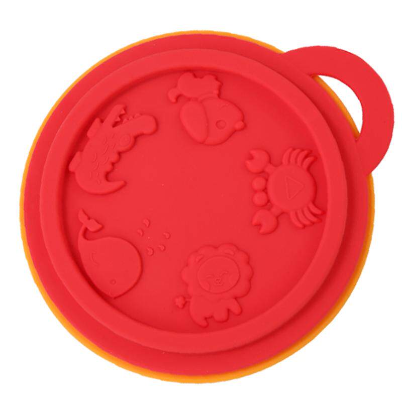青槐谷硅胶折叠辅食便携餐具带盖