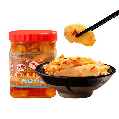 鄂汉隆香坊500g瓶装脆甜洋姜