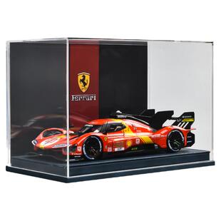 1:24法拉利499P模型仿真合金收藏摆件汽车模型勒芒赛车模型礼物男