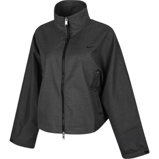 滔搏NIKE耐克女子刺绣小标立领梭织健身夹克外套IF5452-010