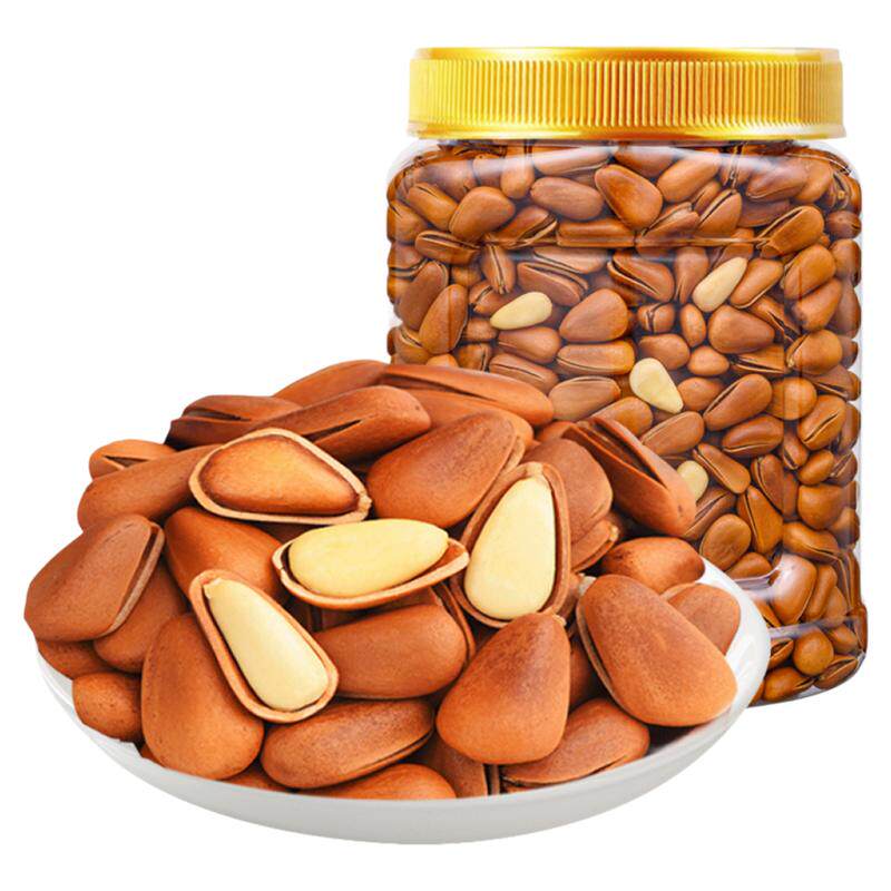 新货东北松子500g干果果仁特大颗粒手剥开口红松特产送礼坚果零食