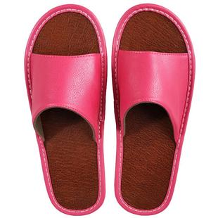 居家皮拖鞋女夏季室内情侣软底皮托鞋海宁真皮木地板防滑男凉拖鞋