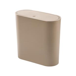 茶花垃圾桶家用大容量卫生间厨房按压弹盖式带盖创意手动窄边夹缝