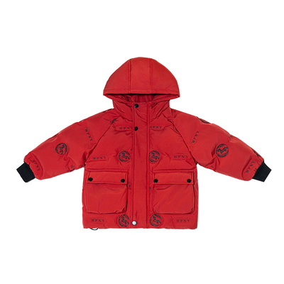 儿童冬季白鸭绒羽绒服痞帅气棉袄