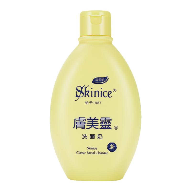 肤美灵黄绿胖子无泡沫洗面奶大瓶家庭装老牌子国产怀旧国货洁面乳