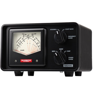 日本钻石 SX240C驻波表功率计 HF-UV宽频驻波表 SWR功率表
