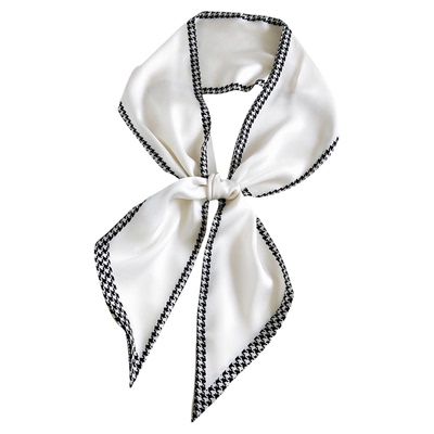 石原里美千鸟格小丝巾