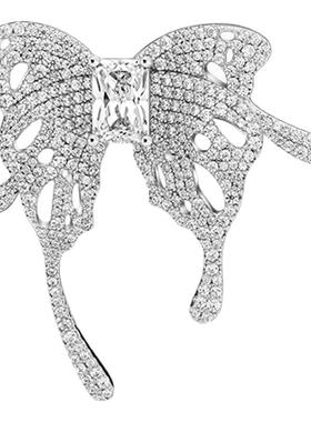 何方胸针女925银蝴蝶方糖陈都灵