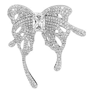 何方HEFANG[新品]珠宝蝴蝶方糖胸针陈都灵轻奢优雅灵动生日礼物女