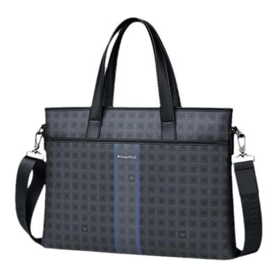 英皇保罗时尚印花公文包英伦风