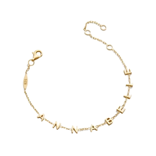 【迷你字母手链】Tencoo定制英文字母小众设计感手链纯银闺蜜礼物